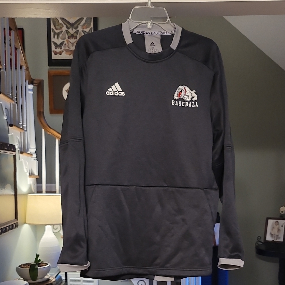 Adidas Dark Gray Baseball Pullover - image 1
